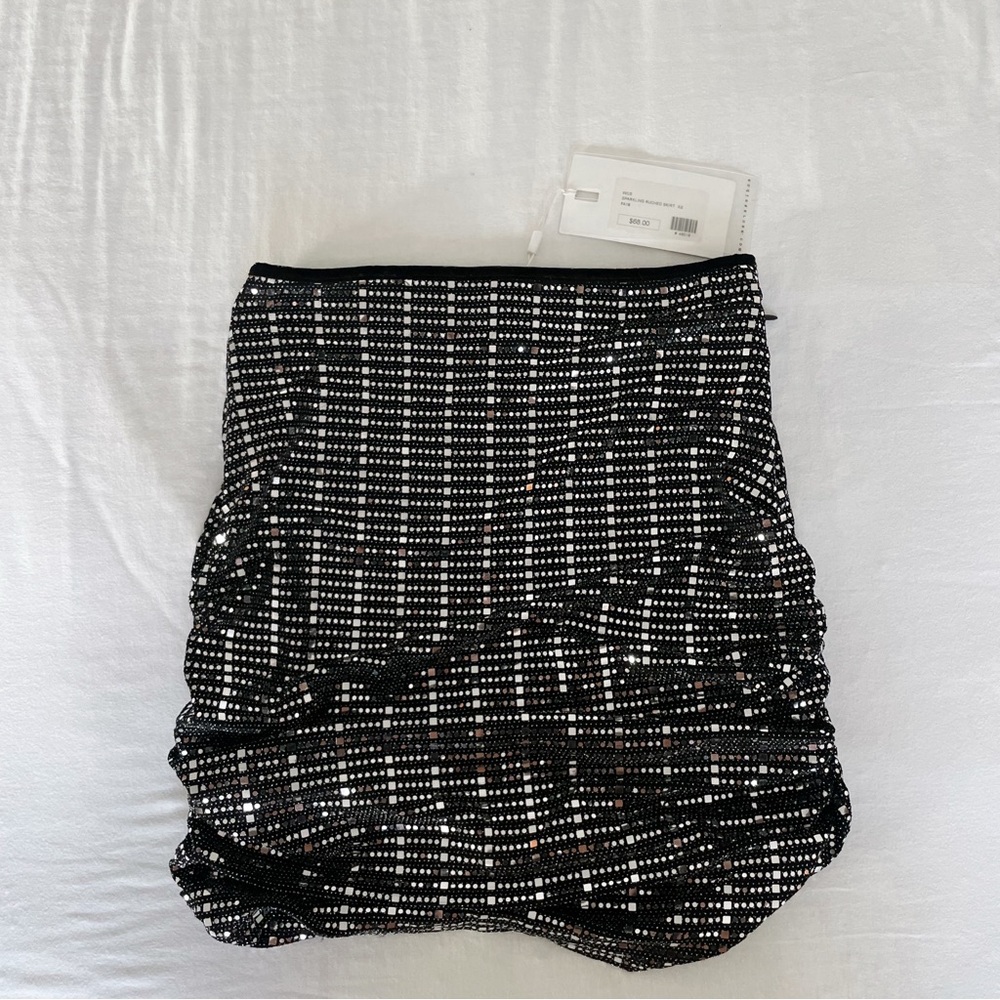 Endless Rose Black and White Mini Skirt NEW WITH TAGS